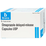 Thuốc Omeprazole Delayed Release Brawn điều trị loét dạ dày tá tràng (100 viên)