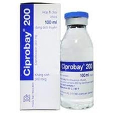 Thuốc Ciprobay 200mg Bayer điều trị viêm phổi, viêm phế quản (100ml)