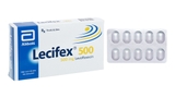 Lecifex 500 trị nhiễm khuẩn nhẹ, vừa và nặng (1 vỉ x 10 viên)