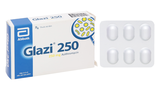 Glazi 250 trị nhiễm khuẩn (2 vỉ x 6 viên)