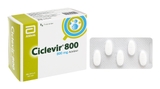 Ciclevir 800 thuốc trị và phòng virus Herpes simplex (10 vỉ x 5 viên)