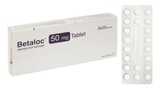 Betaloc 50mg Tablet trị tăng huyết áp, đau thắt ngực và loạn nhịp tim (3 vỉ x 20 viên)