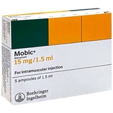 Thuốc Mobic 15mg/1.5ml Boehringer điều trị viêm xương khớp (5 ống x 1.5ml)