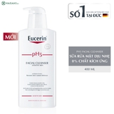 Combo 2 Sữa Rửa Mặt Eucerin Dịu Nhẹ Cho Da Nhạy Cảm 100ml pH5 Facial Cleanser Sensitive Skin