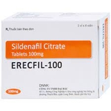 Erecfil-100 điều trị rối loạn cương dương (4 viên)