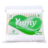 Tăm bông thân gỗ người lớn Yumy gói 100 C