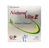 Viên uống bổ sung vitamin Natural Vita E (US Pharma) hộp 100 viên