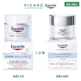 Kem Dưỡng Ẩm Dành Cho Da Khô, Da Nhạy Cảm Eucerin Lipo Balance 50ml