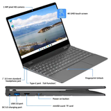 Nhập khẩu bởi Nhất Anh - GNote N95 4Core 14.1 inch fold 360 YOGA laptop 4K HD touch screen LDDR5 12GB SSD 512GB Business Touch Laptop