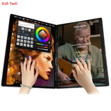 OEM ODM 14inch double screen Laptop RAM 16GB SSD 256-2TB Celeron processor 11th N100 CPU 2 in 1 touch screen 2K notebook