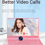 Nhập khẩu bởi Nhất Anh - CRELANDER E156 Pink Laptop 15.6 Inch, Intel N5095 Quad Core DDR4 16GB RAM 512GB SSD Notebook