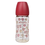 Bình sữa Moyuum Hàn Quốc 270ml Tim đỏ (Red Love) - Chính hãng