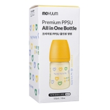 Bình sữa Moyuum Hàn Quốc 170ml Tim vàng (Yellow Love) - Chính hãng