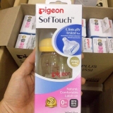 Bình sữa Pigeon SofTouch nhập khẩu 160ml/240ml (chính hãng)