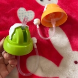 Nắp tập uống kèm ống hút Pigeon cổ rộng