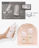 Bình sữa Thủy tinh tráng silicon Moyuum Hàn Quốc 240ml - Chính hãng