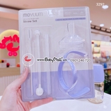 Bộ chuyển đổi từ bình sữa sang bình tập uống nước có ống hút và tay cầm Moyuum Hàn Quốc