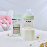 Bình sữa Jubon cổ vuông 150ml/240ml núm ti siêu mềm - Chính hãng