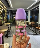 Bình sữa Moyuum Hàn Quốc Mèo tím và ghi 170ml/270ml (With Cat) - Chính hãng