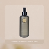 DẦU XỊT DƯỠNG THỂ HƯƠNG TRÀ ĐEN & LÁ XÔ THƠM - HARNN BLACK TEA & SAGE BODY OIL 260 ML - BT0103