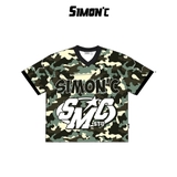 [Deal Mở Bán] Áo Thun Boxy Simon'c Jersey  CAMO -  Basic Lưới Unisex Nam Nữ