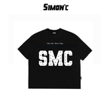 [Deal Mở Bán] Áo Thun Boxy Simon'c Star Effect  - Đen Trắng Basic Cotton Unisex Nam Nữ