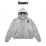 Áo Hoodie Zip SIMON’C PATCHY - 3 Màu Nỉ Cotton Nam Nữ Unisex OverSize Local Brand