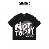 Áo Thun Boxy Simon'c Not Today - 3 Màu Cotton Unisex Tay Lỡ Nam Nữ Local Brand Thời Trang