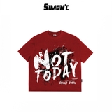 Áo Thun Boxy Simon'c Not Today - 3 Màu Cotton Unisex Tay Lỡ Nam Nữ Local Brand Thời Trang