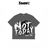 Áo Thun Boxy Simon'c Not Today - 3 Màu Cotton Unisex Tay Lỡ Nam Nữ Local Brand Thời Trang