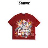 Áo Thun Boxy Simon'c Color Space - 5 Màu Cotton Unisex Tay Lỡ Nam Nữ Local Brand Thời Trang