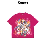 Áo Thun Boxy Simon'c Color Space - 5 Màu Cotton Unisex Tay Lỡ Nam Nữ Local Brand Thời Trang