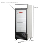 Tủ đông đứng mặt kính Sanaky VH-768K 590 lít