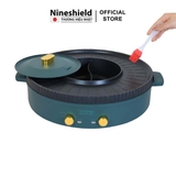 Nồi lẩu nướng điện đa năng 2 trong 1 Nine shield KB - 518