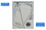 Máy sấy thông hơi Electrolux 8,5Kg EDV854J3WB