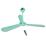 Quạt trần Vinawind QT-1400X 3 cánh nhôm xanh, có điều khiển từ xa