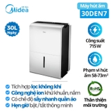 Máy hút ẩm kiêm sấy, lọc không khí Midea MDDP30DEN7-QA3 30L/ngày