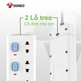 Ổ cắm điện Gongniu 4 lỗ 4 công tắc dây dài 5m GNVN-V3040-50