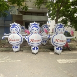 Rối hơi cửa hàng kem