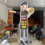 Rối hơi vẫy tay quán bún phở