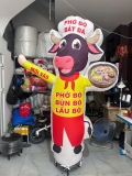 Rối hơi vẫy tay quán bún phở