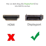 Cáp dữ liệu Video Displayport truyền âm thanh hình ảnh, dài 1.5m, màu đen Ugreen(10245)