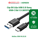 Cáp Dữ Liệu USB 2.0 Sang USB Type C Dài 1.5M Ugreen