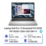 DELL Pro 14 Essential PV14250 - 71084489 (Core 5-120U/16GB/SSD 1TB /FHD+ /W11/SILVER/NO DVD/14.0