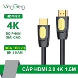Dây HDMI 1.5m V_H203 VEGGEIG 4K
