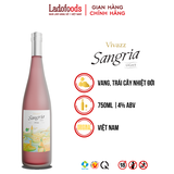 Vivazz Sangria Light Pink - Nước Trái Cây Lên Men - 750 ml