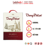 Vang Đàlạt Classic Red Wine Hộp 3L