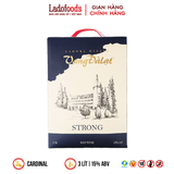 Vang Đàlạt Strong Red Wine Hộp 3L