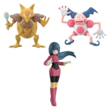 Sabrina & Kadabra & Mr Mine- Pokémon Scale World Bandai