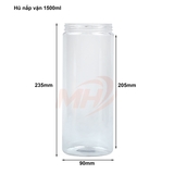Hũ nắp vặn 1500ml